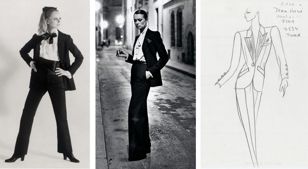 Дамски костюм с панталон Le smoking на Yves Saint Lorain