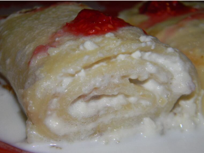 Блины со сливками