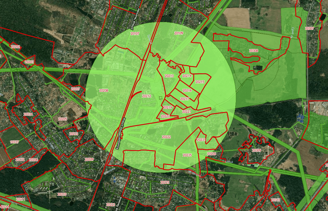 Публичная кадастровая карта с санитарно защитными зонами