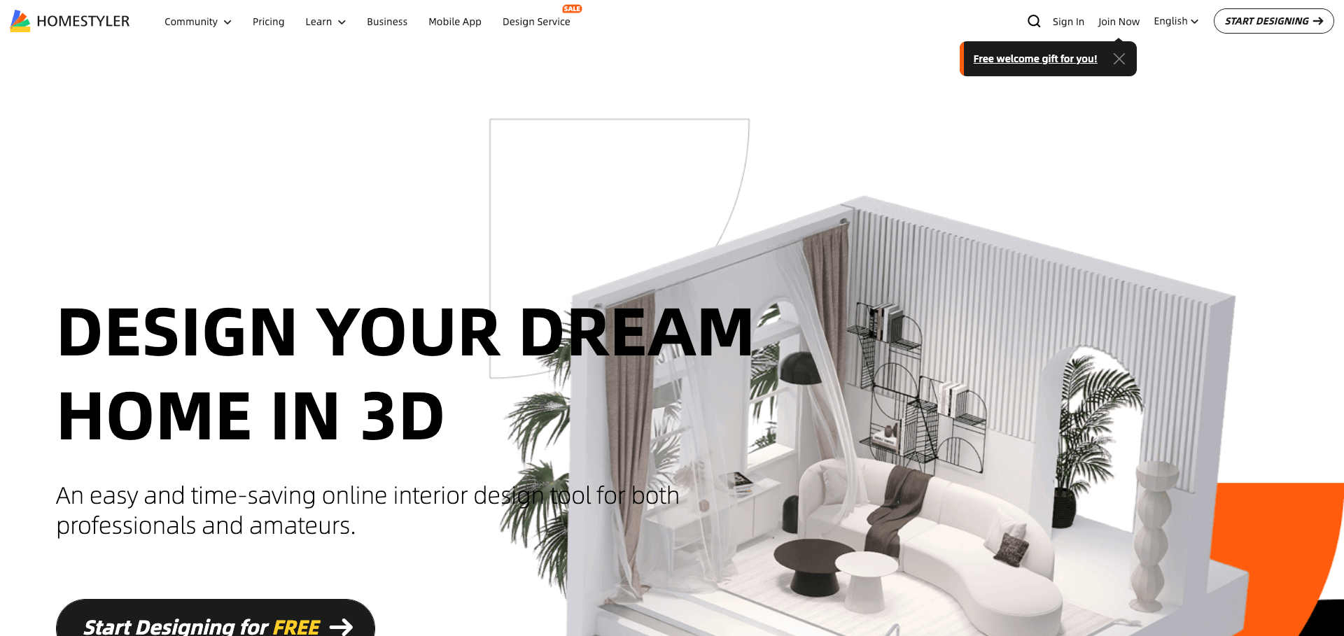 Easyhome Homestyler: Design and customize beautiful home designs with Easyhome Homestyler in a 3D environment.