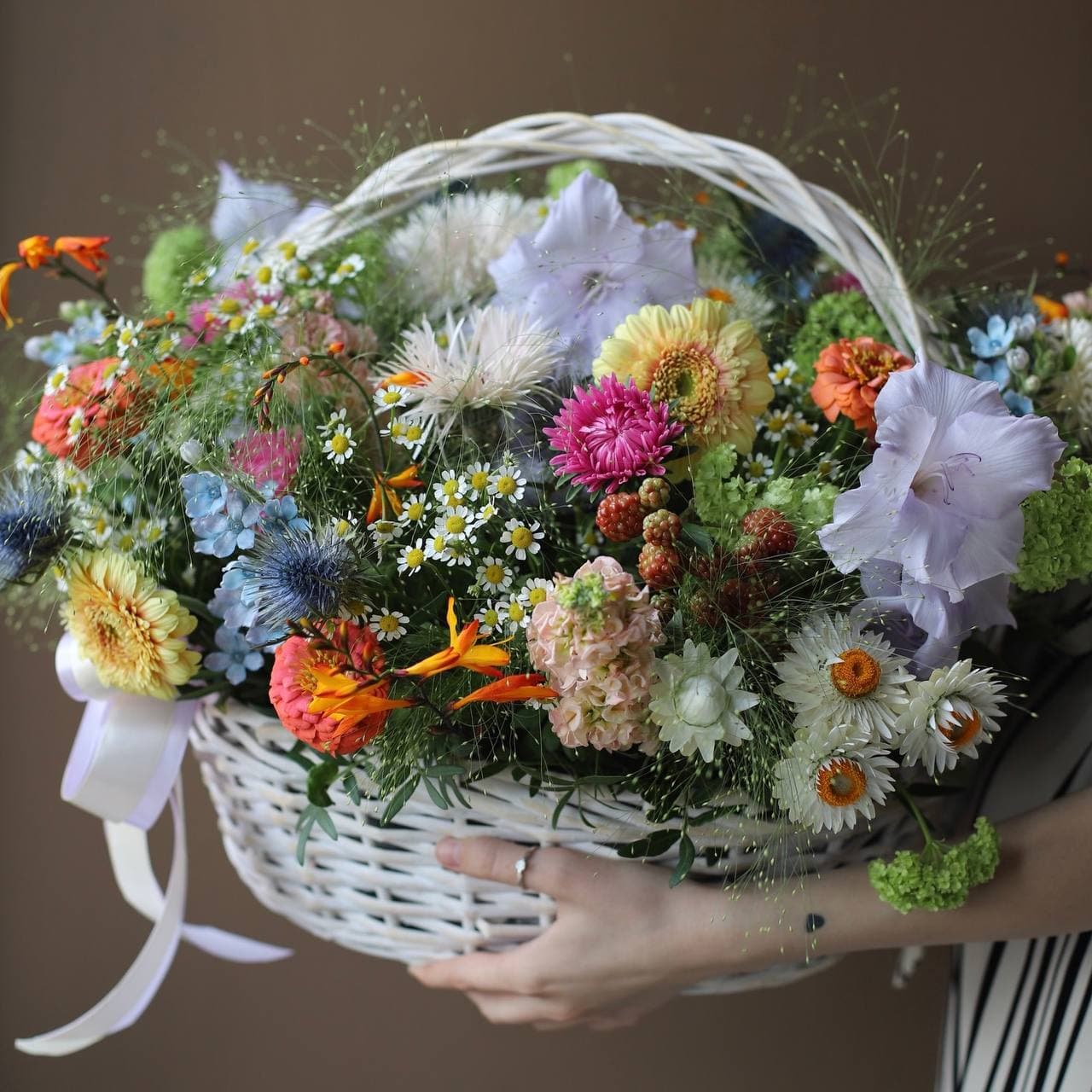 Почему корзины с цветами до сих пор в моде? | Блог Leto Flowers