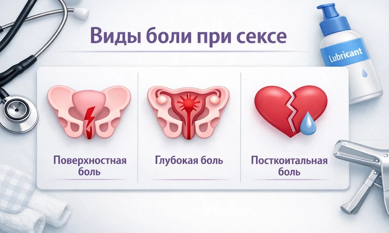 Классификация боли при половом акте.