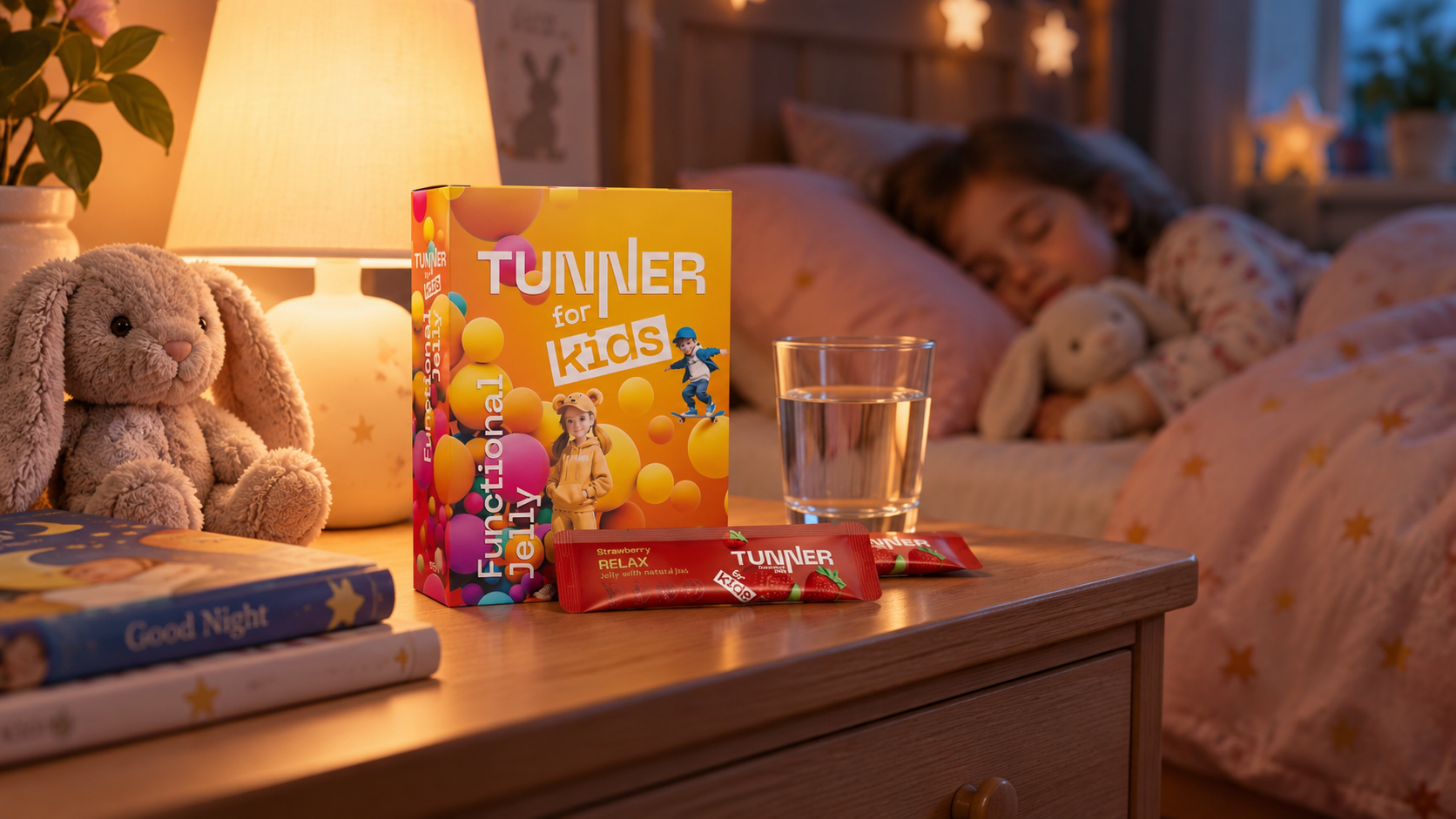 Функциональное желе TUNNER RELAX для вечернего ритуала и спокойного сна ребенка