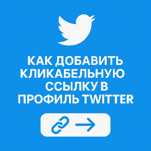 Как добавить кликабельную ссылку в профиль Twitter