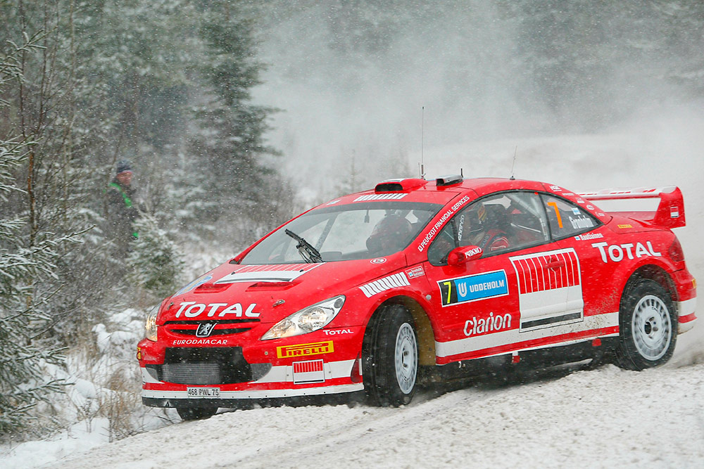 Маркус Гронхольм и Тимо Раутиайнен, Peugeot 307 WRC (966 PRV 75), ралли Швеция 2005