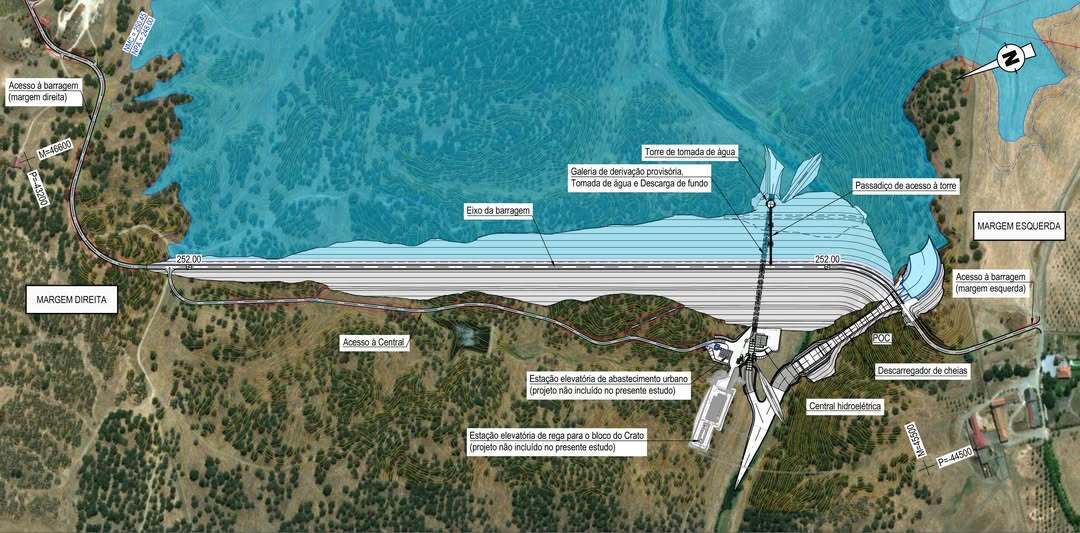 нова гребля в Алентежу