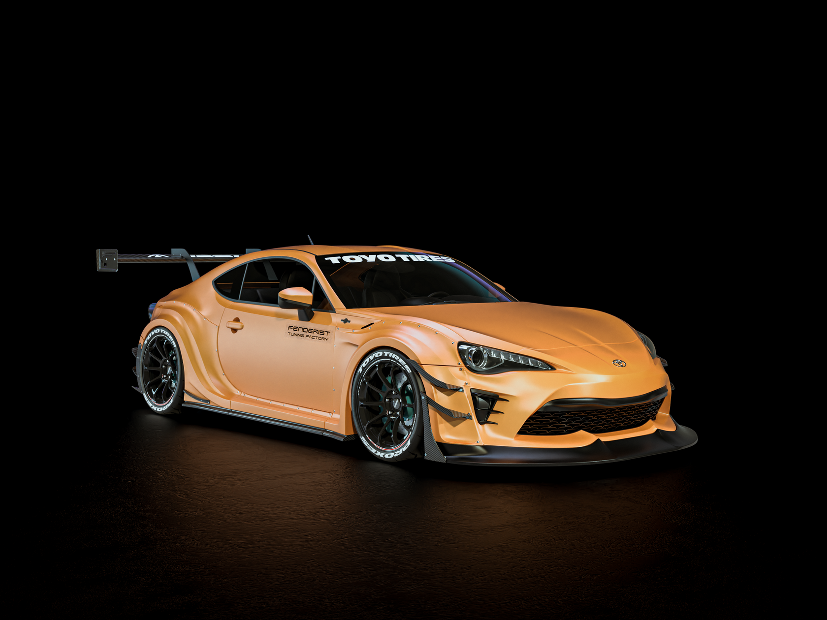 Full FENDERIST SPEC R kit / WIDE BODY KIT TOYOTA GT86 / SCION FRS 20172020