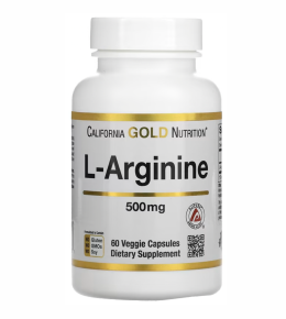 L-Аргинин, California Gold Nutrition, 60 капс.