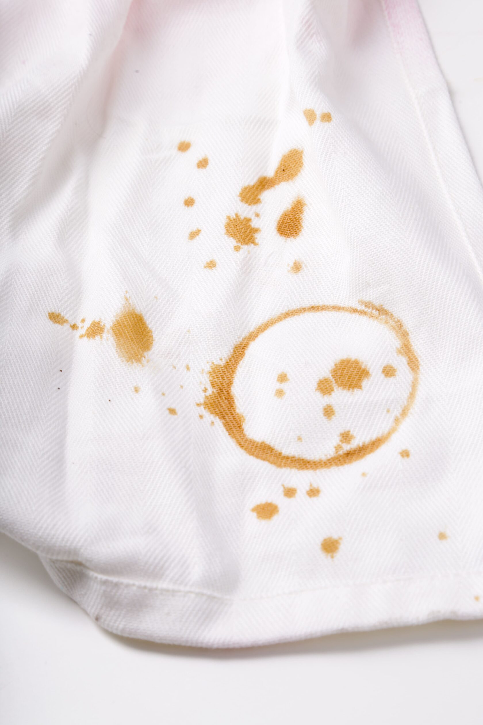 удалить пятно от кофе с одежды