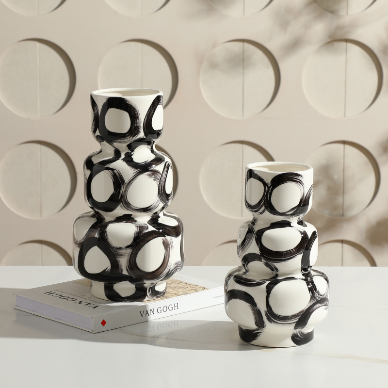 вазы керамические с орнаментом