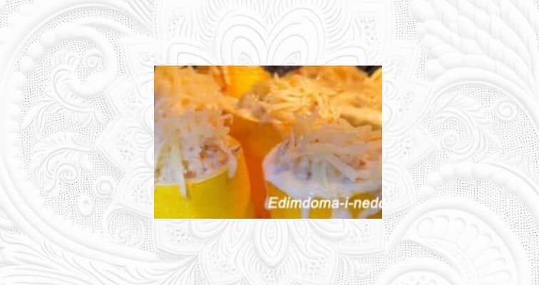 Приготовление колец из кабачков с фаршем в духовке: шаг 7