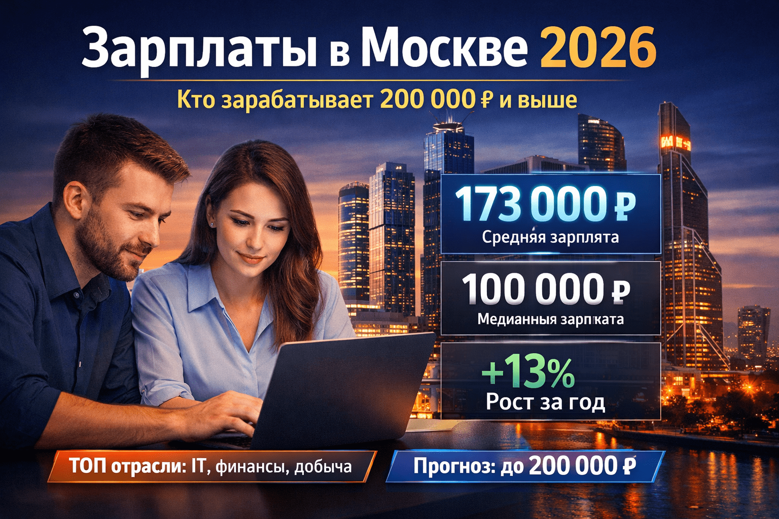 Зарплаты в Москве 2026
