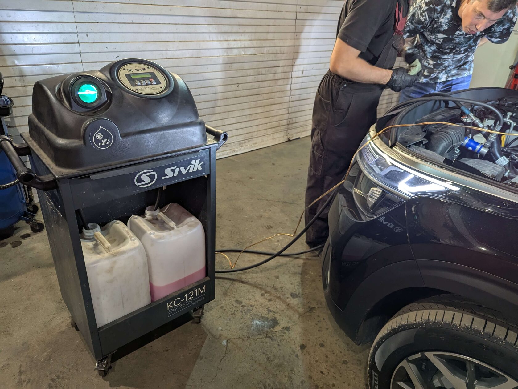 Процесс замены антифриза Kia Seltos