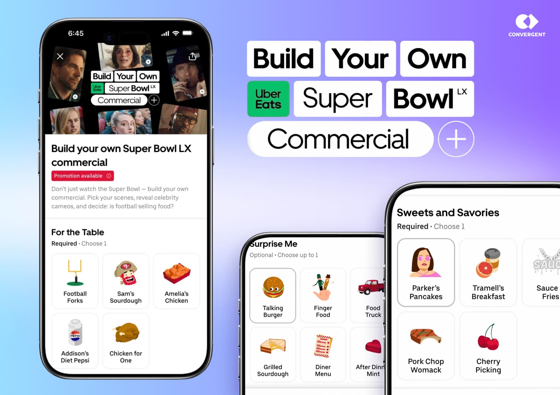 Кампания Build Your Own Super Bowl Commercial от Uber Eats
