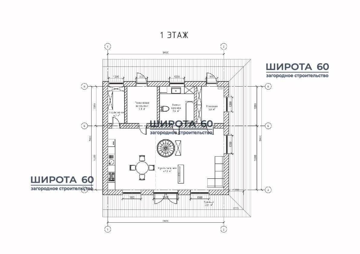 Планировка первого этажа