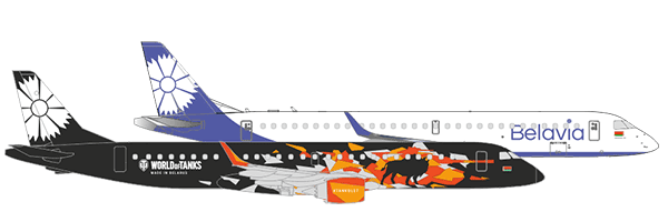 Embraer e195 схема салона