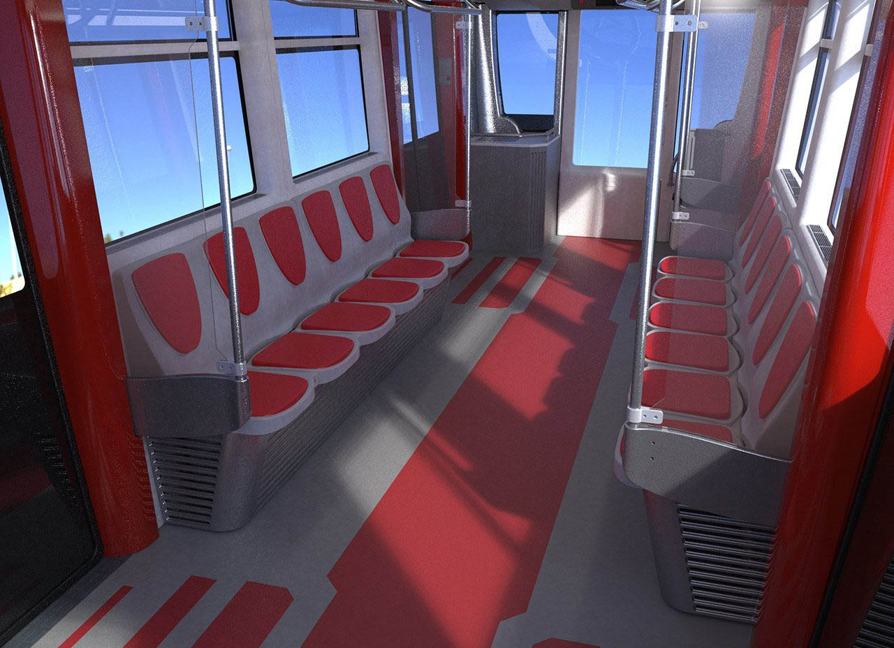 Проектирование и дизайн интерьера пассажирского салона транспортного средства - вагона системы Стрела