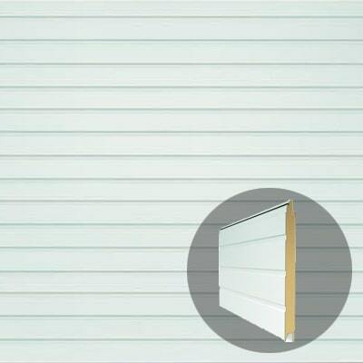 Гаражные секционные ворота цвет белый