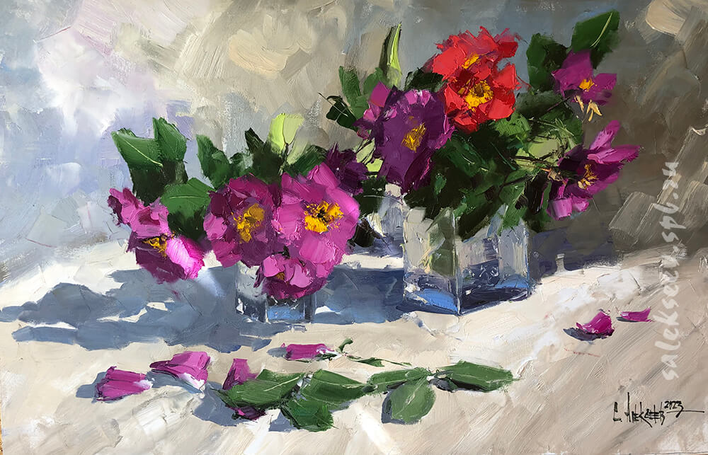 Roses. 2023. Oil on canvas. 40х50 cm
