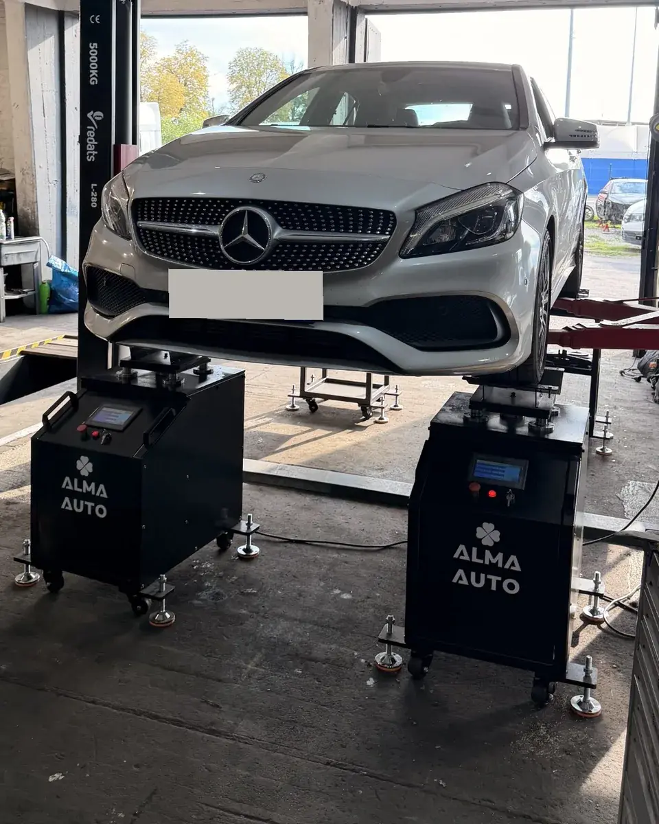 Suspension diagnostic station at ALMA AUTO Karmelkowa
