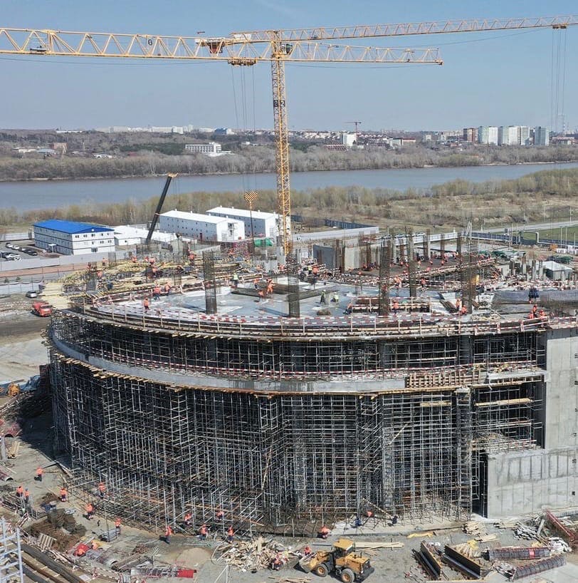 Новости - Посмотрите, как за полгода выросла «Арена Омск»!