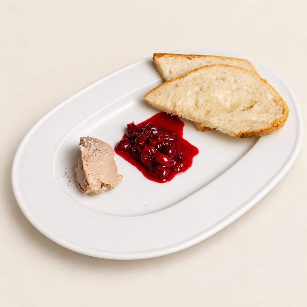 Паштет из куриной печени с вишнёвым вареньем