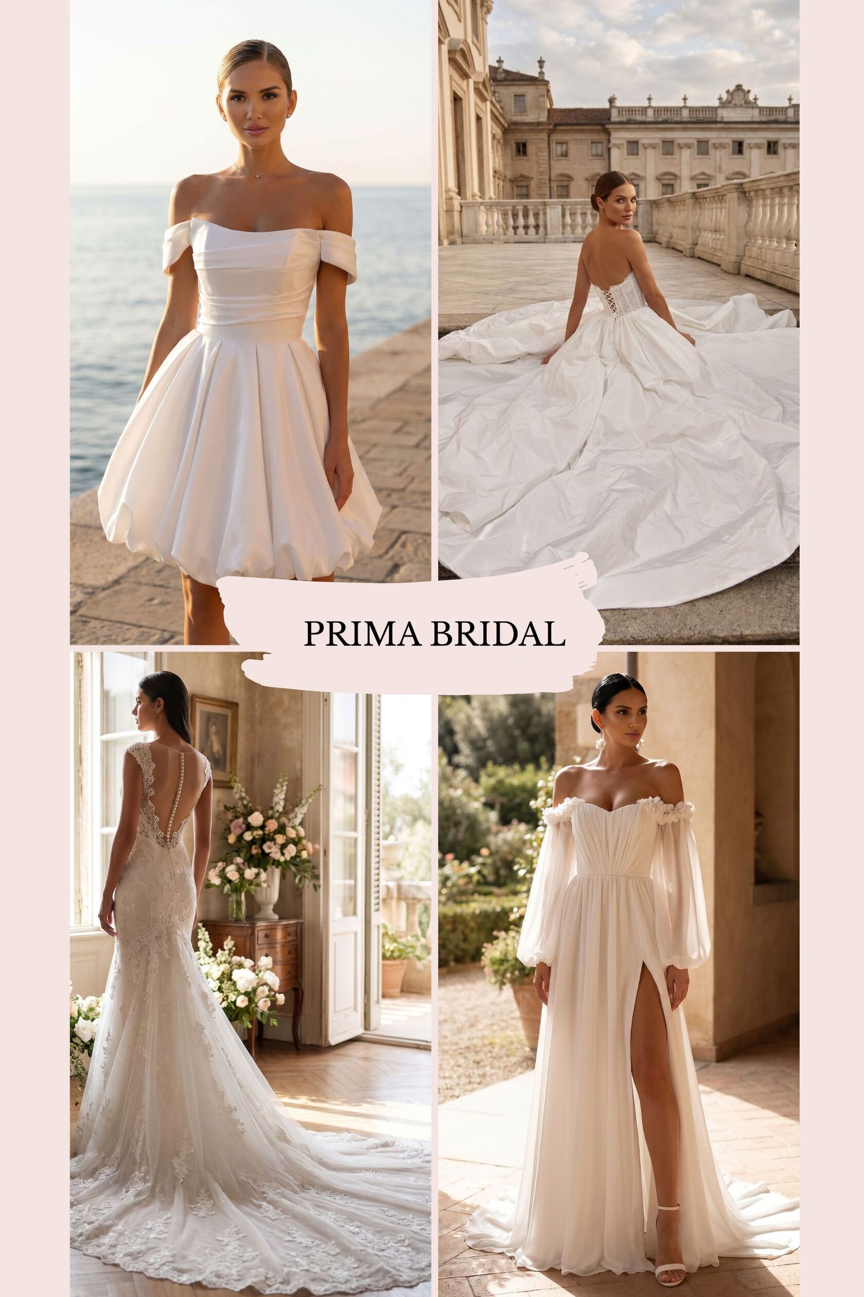 Все стили и силуэты свадебных платьев в одном удобном каталоге! Салон PRIMA BRIDAL, Москва
