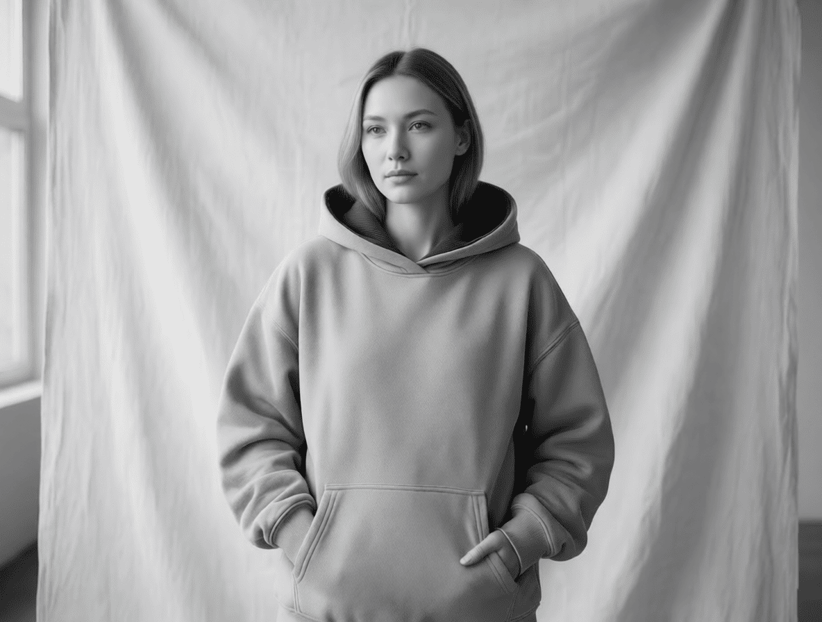 Бежевое худи с капюшоном в Москве