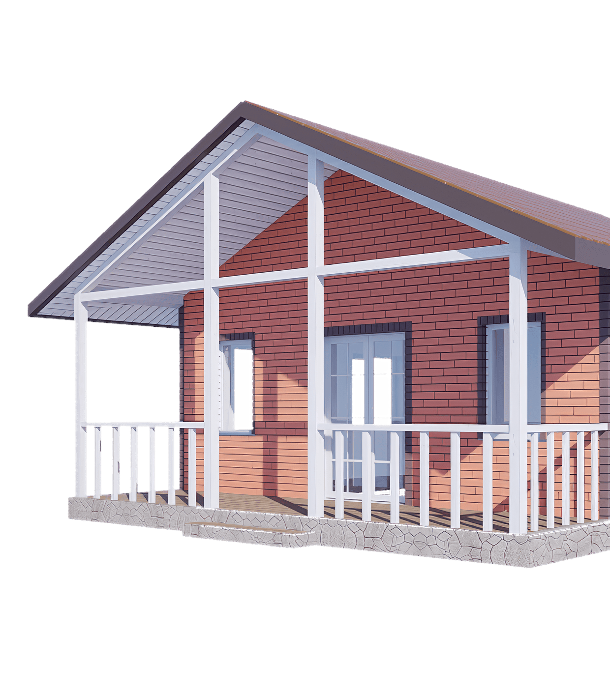 Дом в фасадных панелях