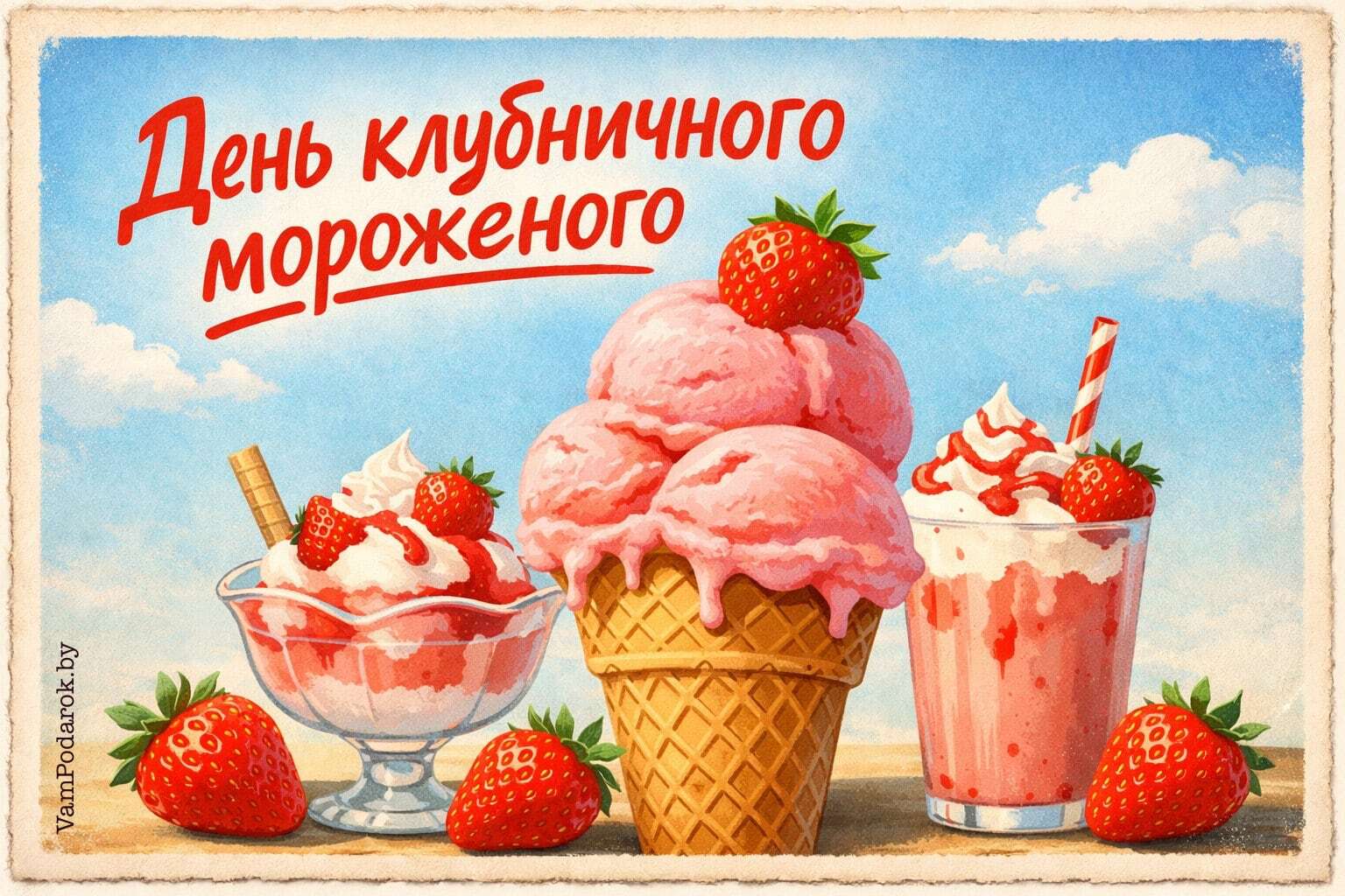 День клубничного мороженого