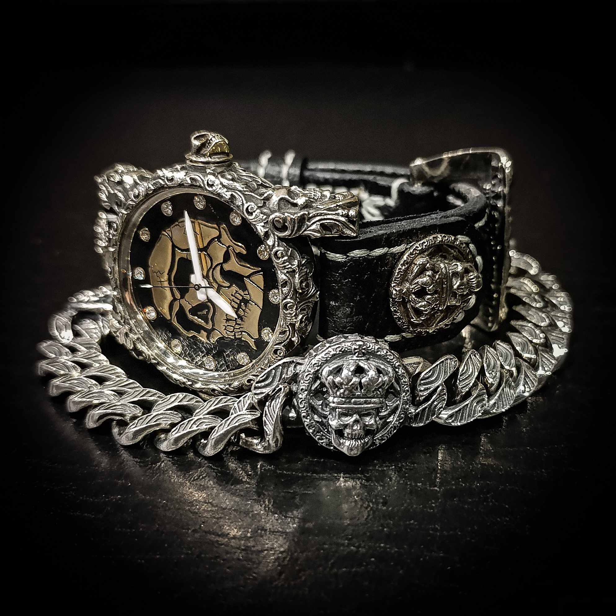 мужской серебряный браслет, массивный браслет, браслет. 