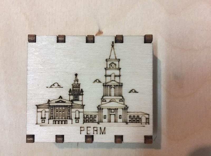 Спички сувенирные на магните города России - Пермь 