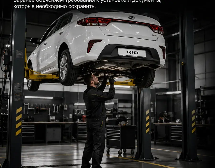 Установка двигателя и гарантийное обслуживание