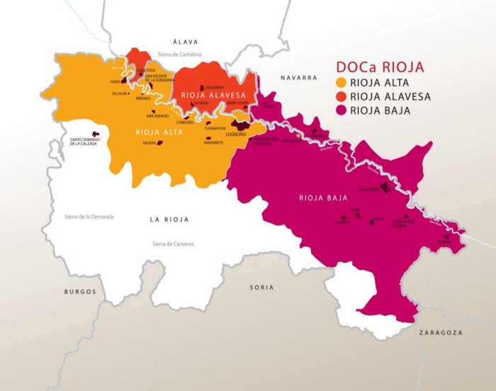 map of Rioja