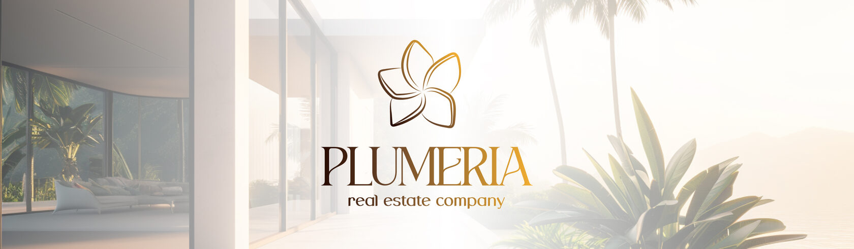 Логотип для агентства недвижимости Plumeria на Пхукете