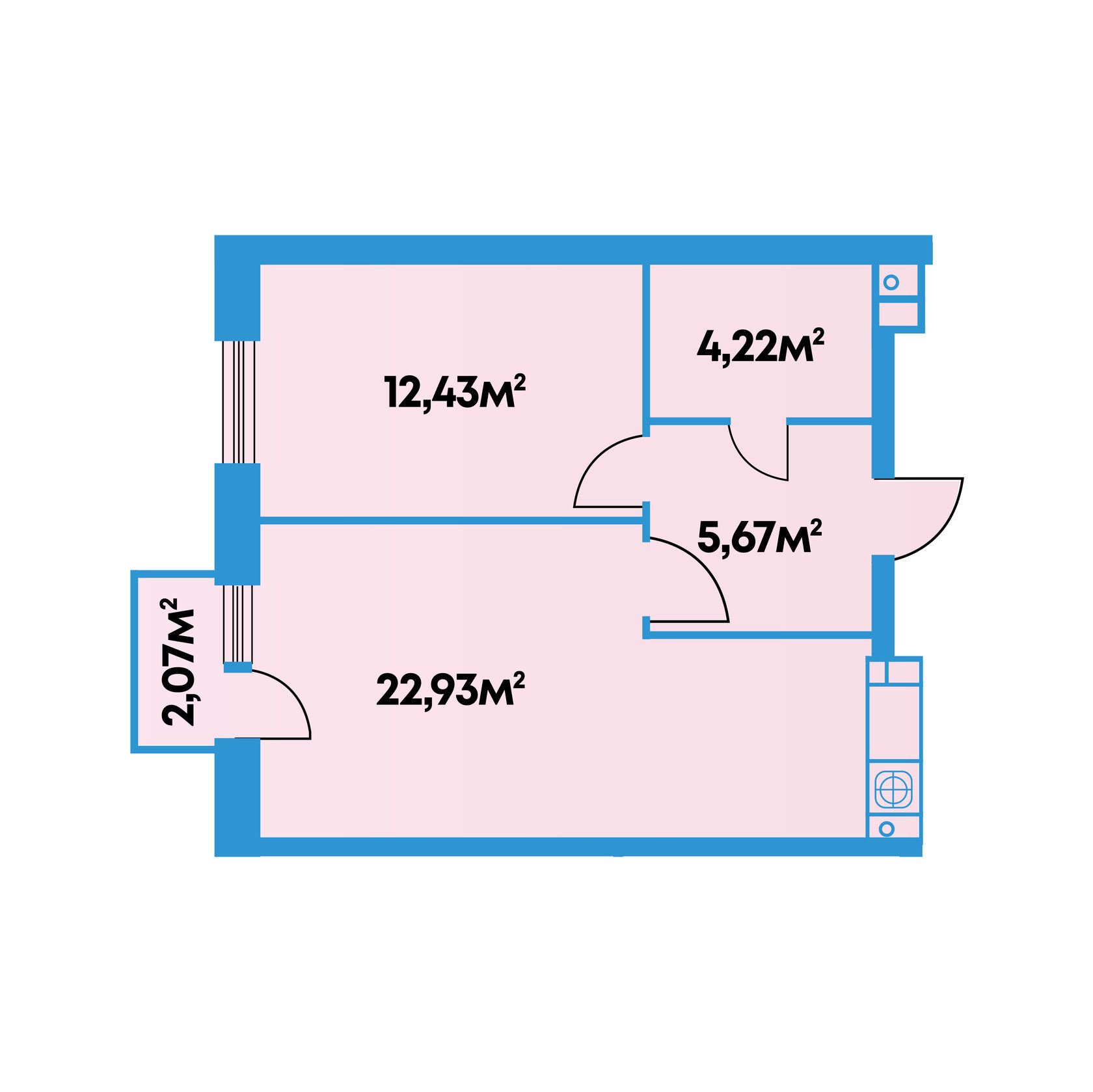 1 Комнатная Квартира Новостройка Эконом Купить