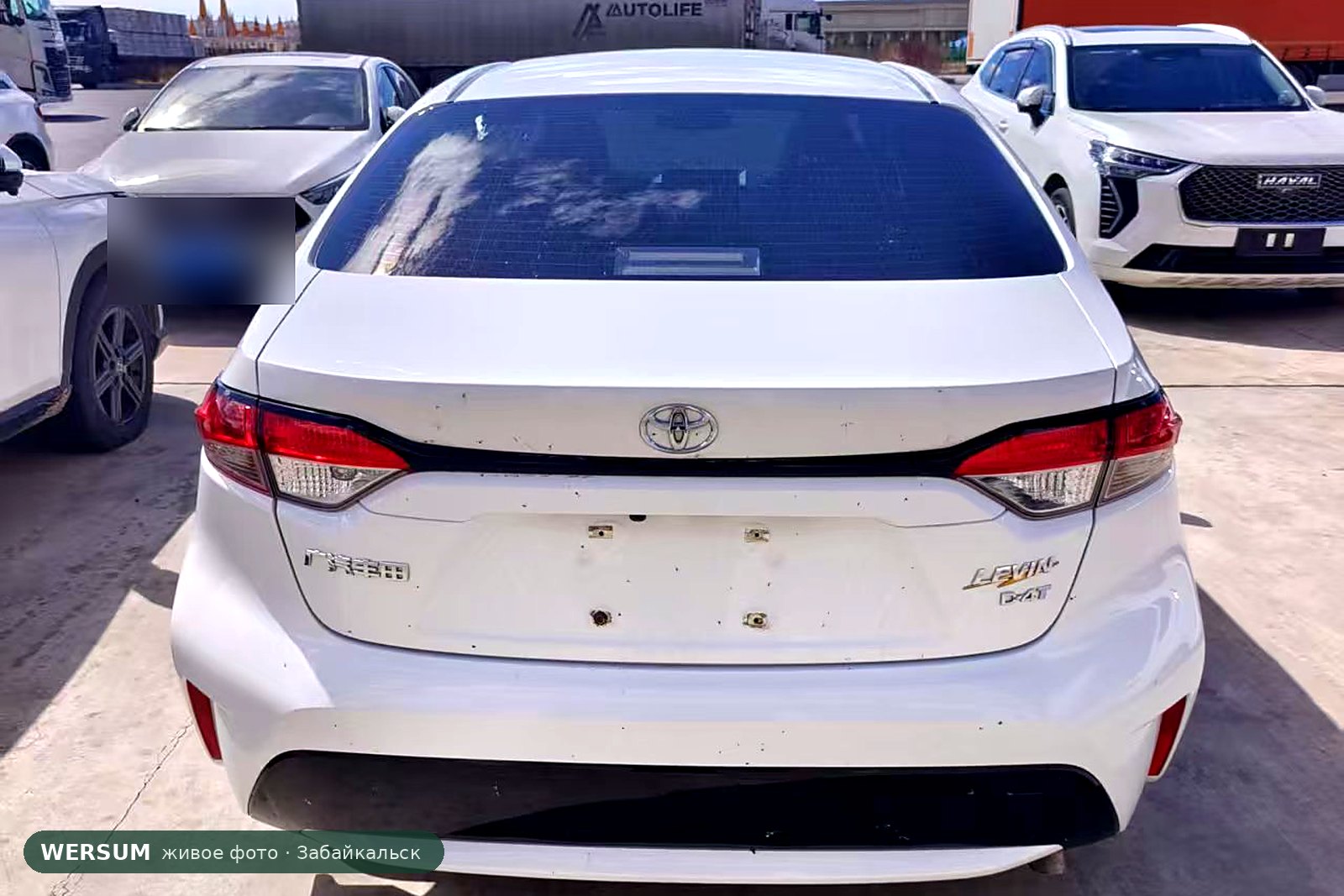 Toyota Levin, сзади, надпись 1.2T