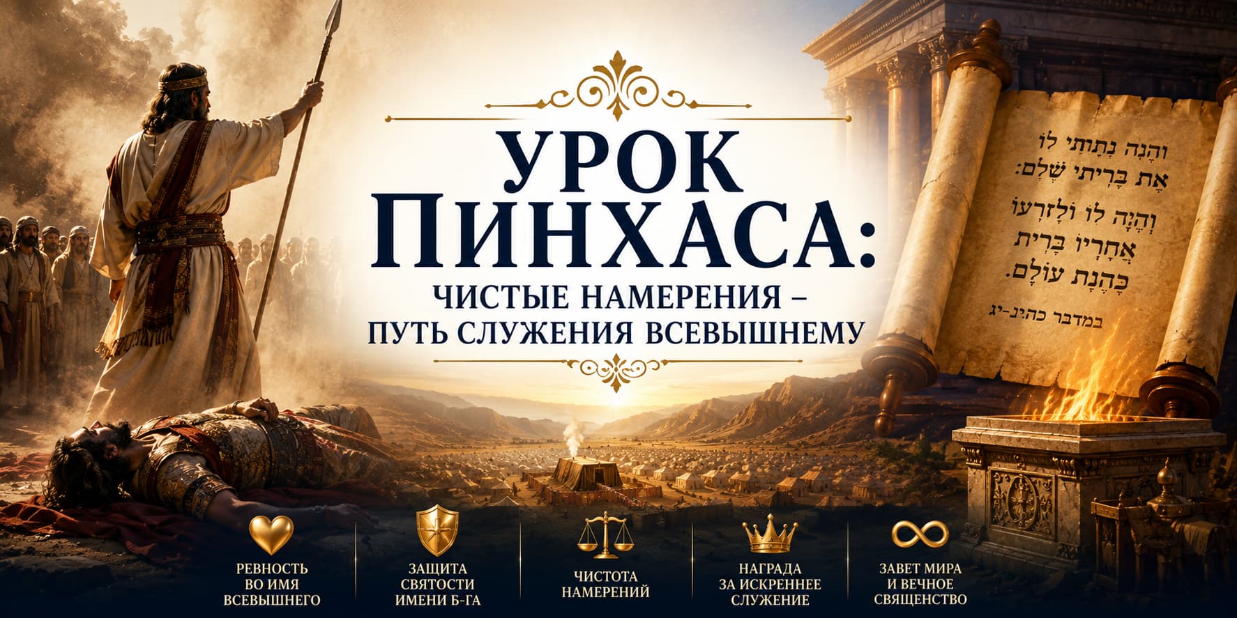 Урок Пинхаса: чистые намерения - путь служения Вс-вышнему  Недельная глава Пинхас