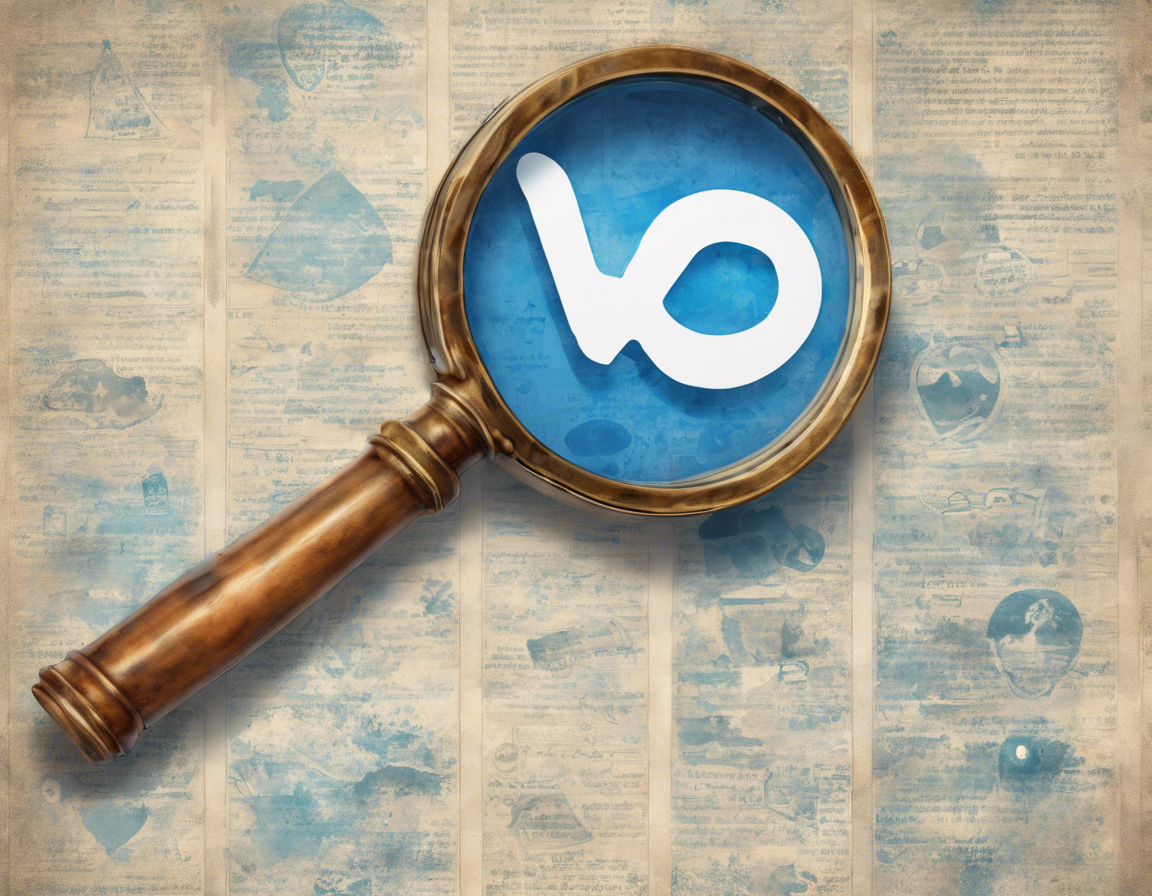 лупа над логотипом ВКонтакте, символизирующая изучение стратегий в социальных сетях
