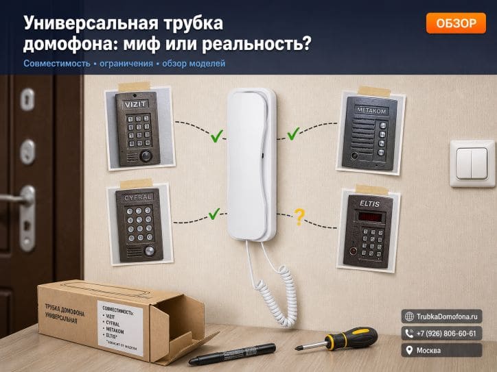 Универсальная трубка домофона: миф или реальность — обзор совместимых моделей
