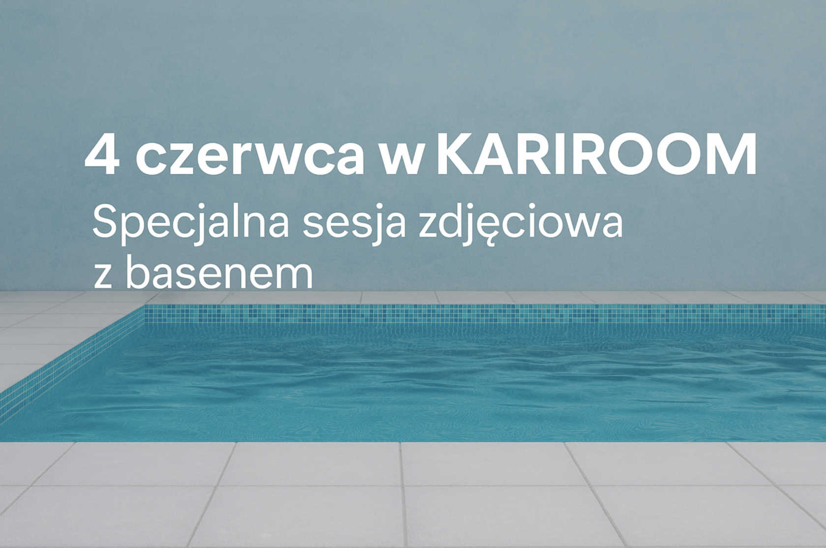 sesja zdjęciowa w wodzie, basen w kariroom studio, zdjęcia na wodzie, fotografia w wodzie w gdansku anons