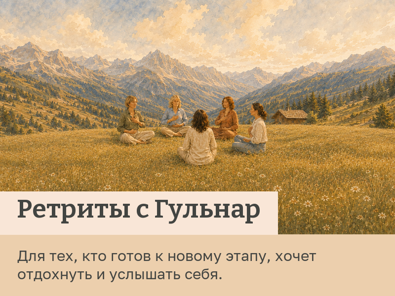 Ретриты с Гульнар — для тех, кто готов к новому этапу, хочет отдохнуть и услышать себя