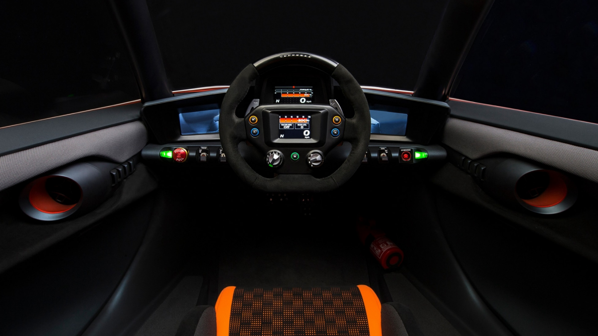 Предварительный визуальный макет гоночного симулятора