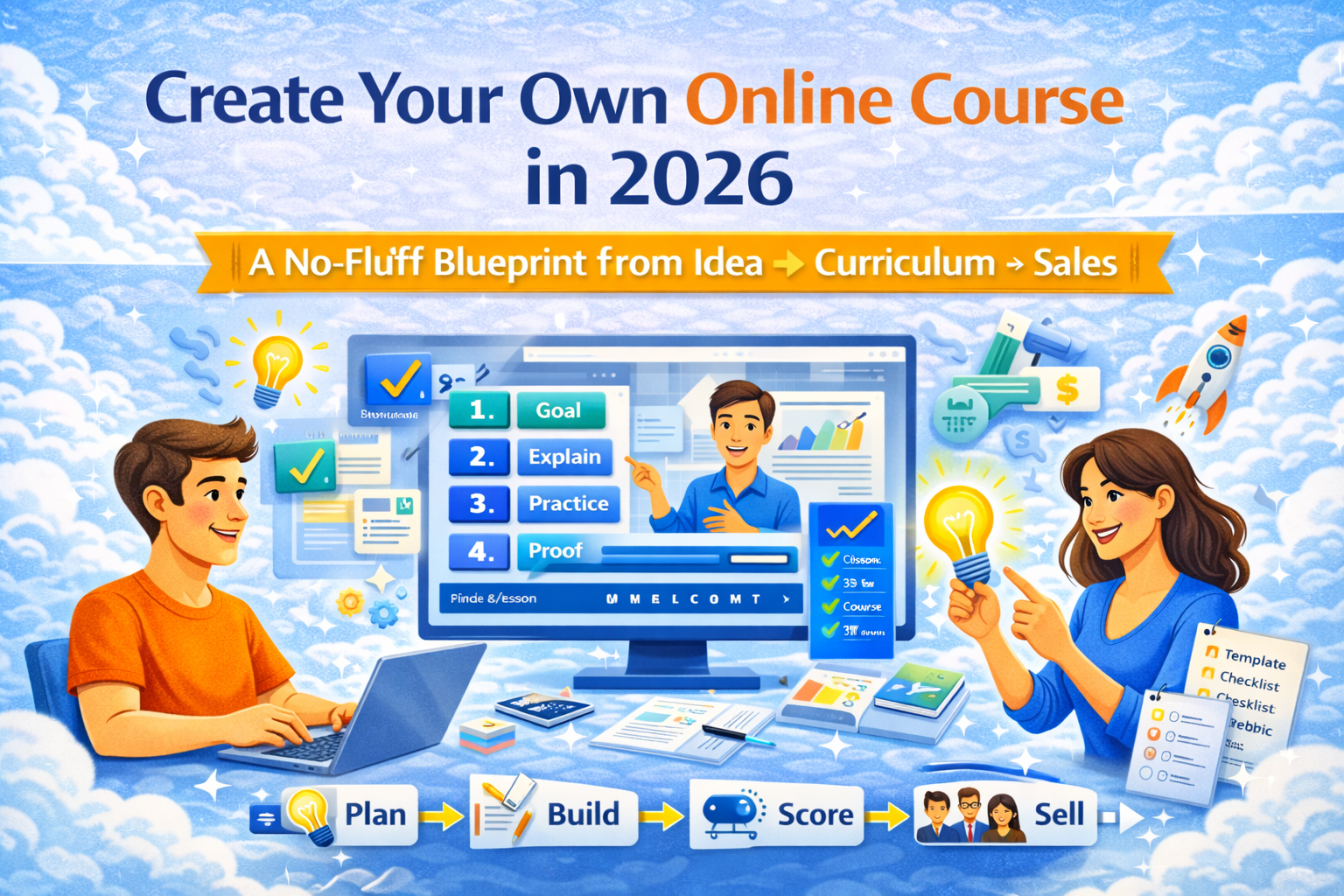 Create Your Own Online Course in 2026: A No-Fluff Blueprint From Idea → Curriculum → Sales