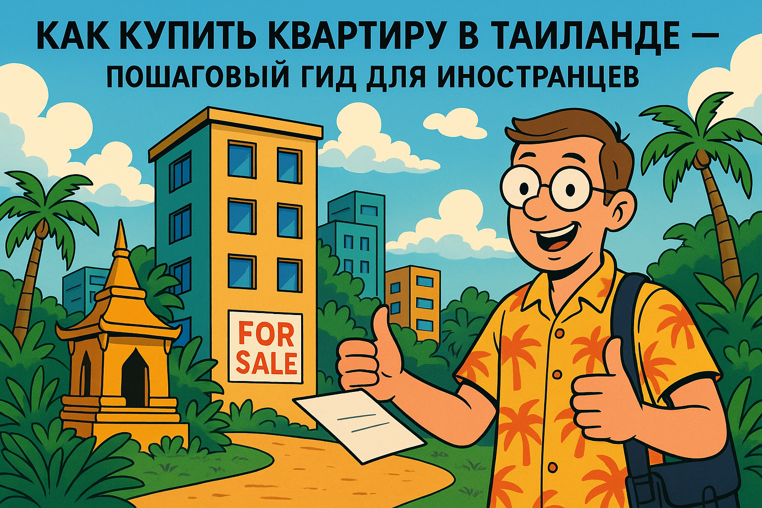 Как купить квартиру в Таиланде — пошаговый гид для иностранцев Мечтаете о квартире у моря в Таиланде? Это реально. Иностранец может законно и безопасно купить апартаменты на Пхукете, в Бангкоке или на Самуи. Главное — понимать правила, избегать подводных