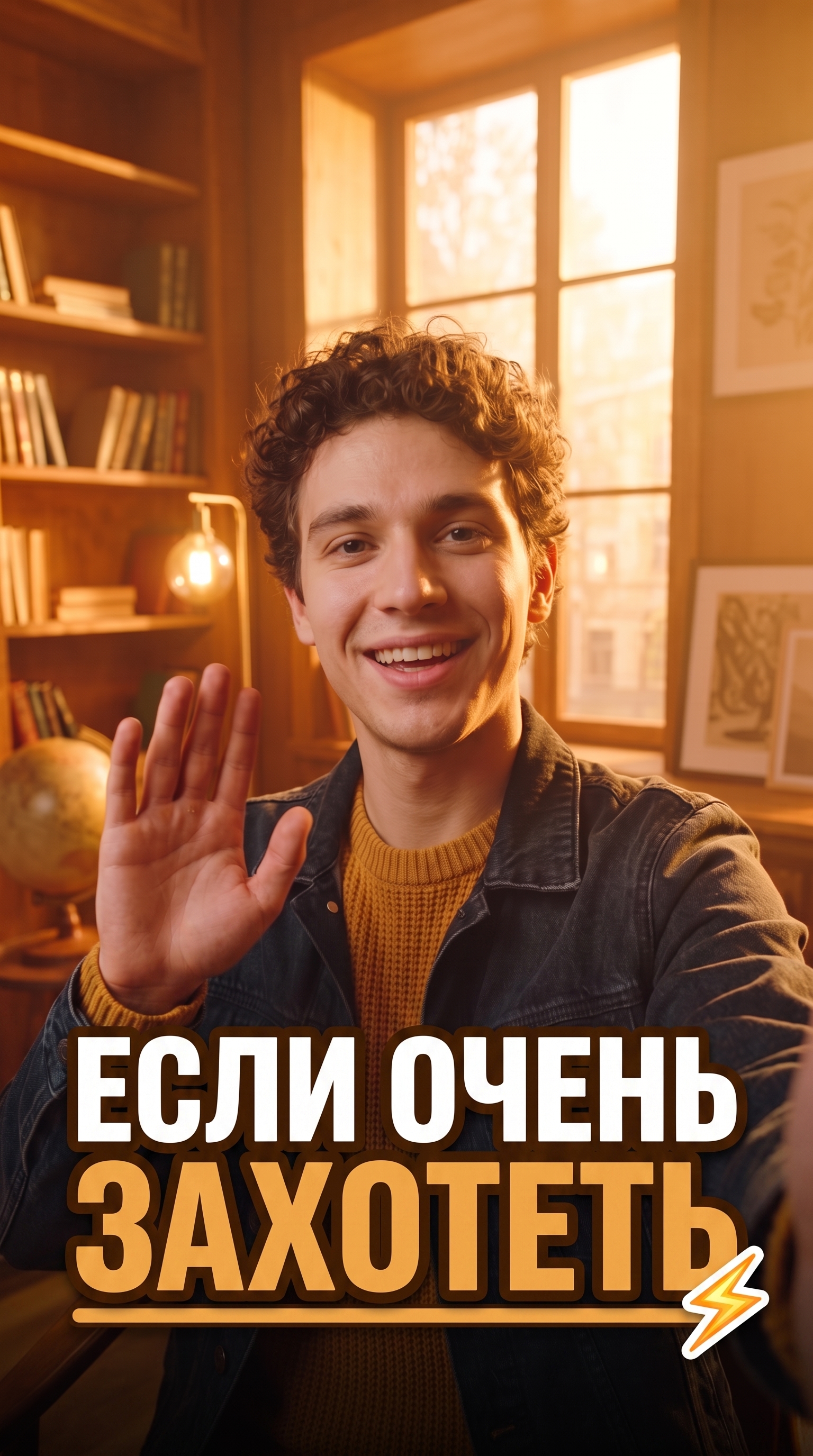 Мотивационный Reels с текстовым хуком