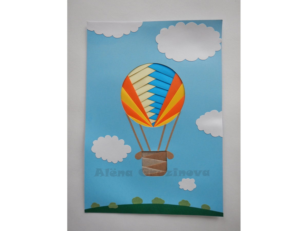 Техника Айрис-фолдинг воздушный шар