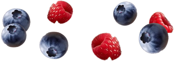 Свежая черника и малина