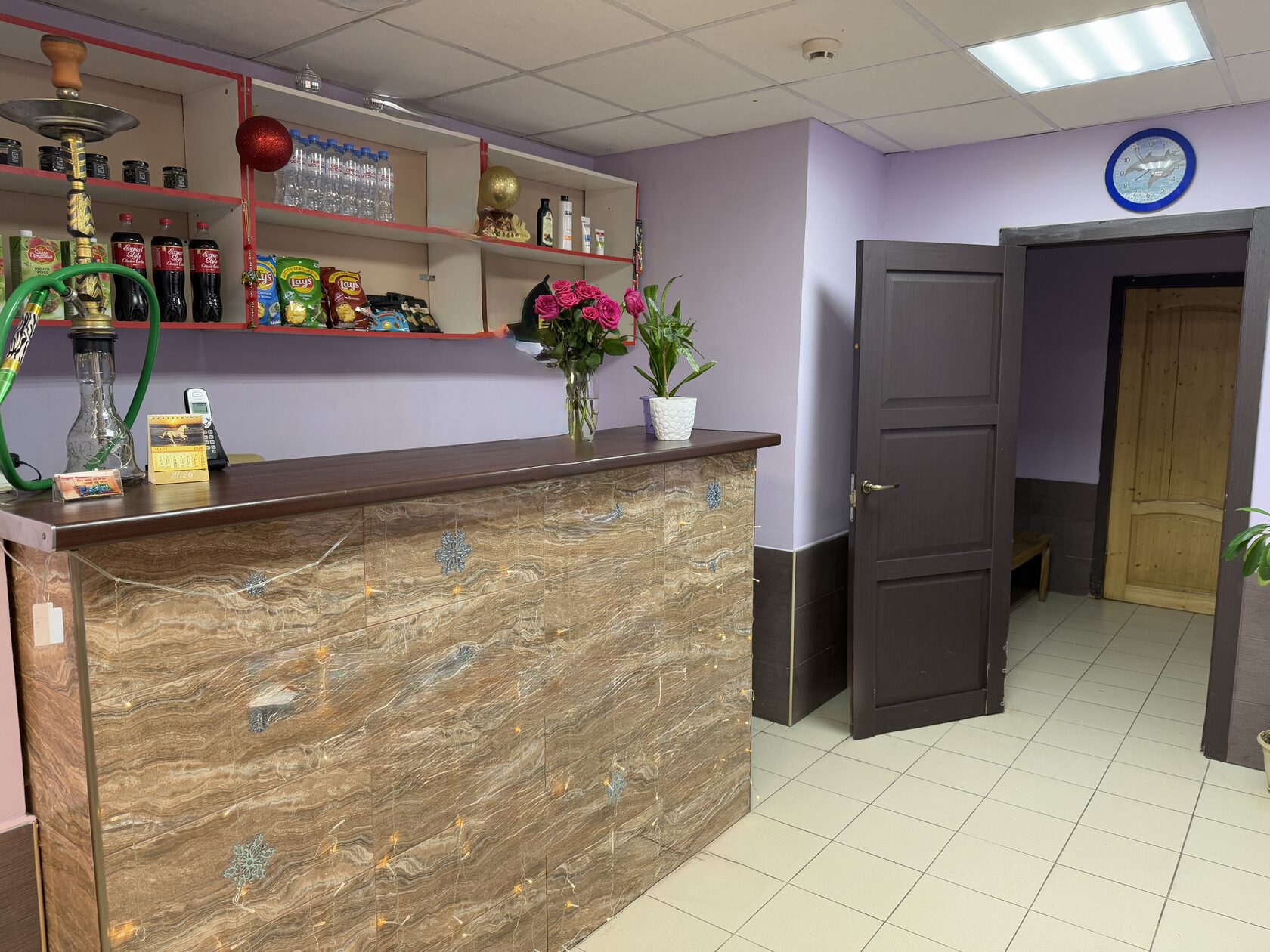 Ресепшн сауны Калипсо