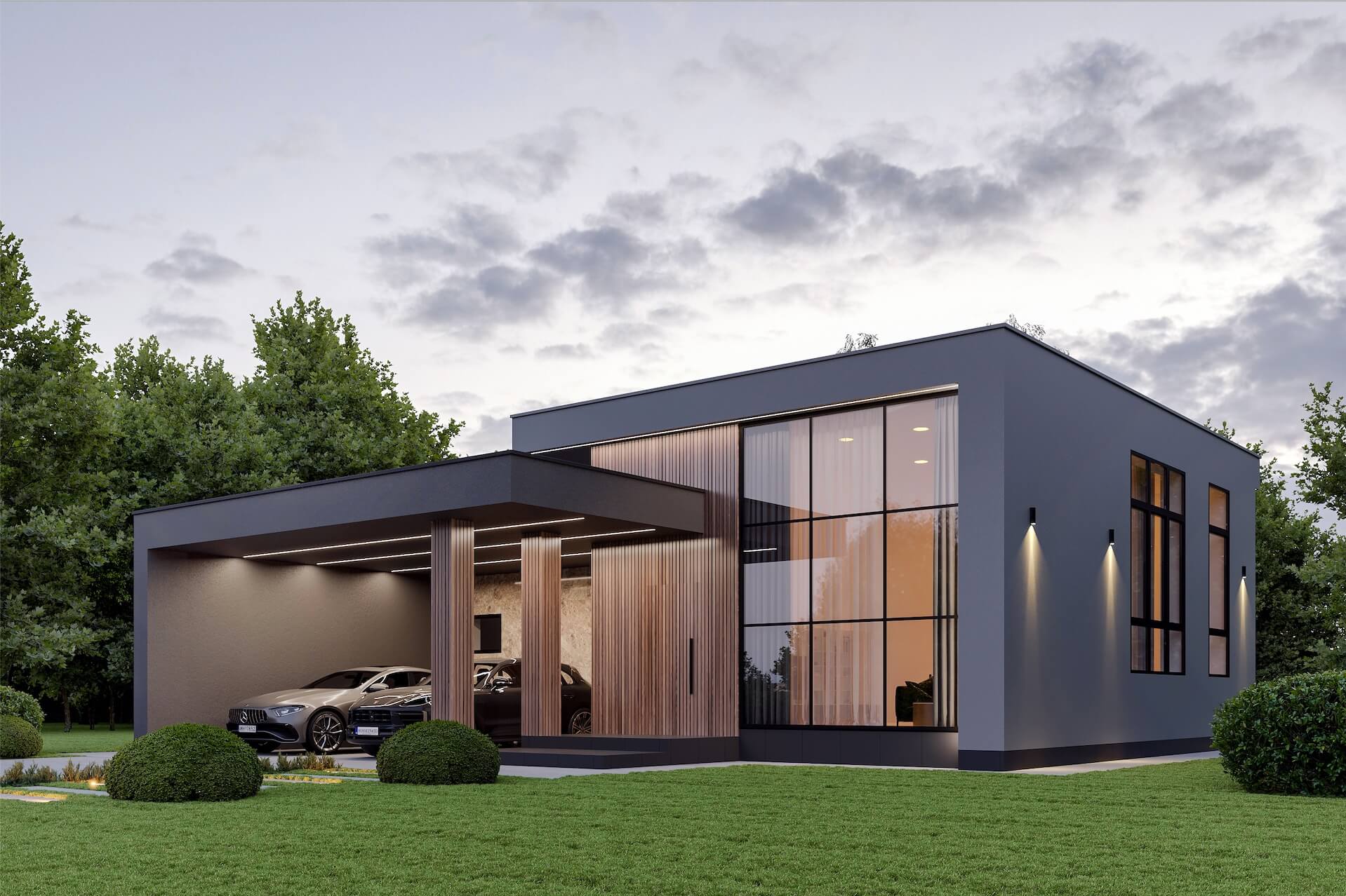 Проект Eclipse 116 m². Смелость и гармоничность архитектурных решений, безусловный стиль и функциональность – все это делает проект частного дома Eclipse безусловным исключением, затмевающим устаревшие архитектурные шаблоны.